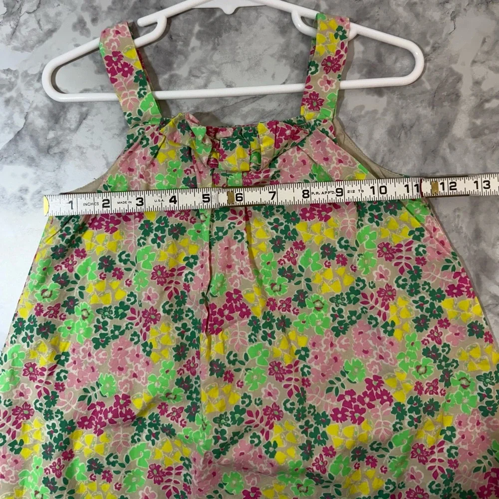 Oshkosh b’gosh 100% cotton sleeveless floral Sundress in Pink, Yellow & Green